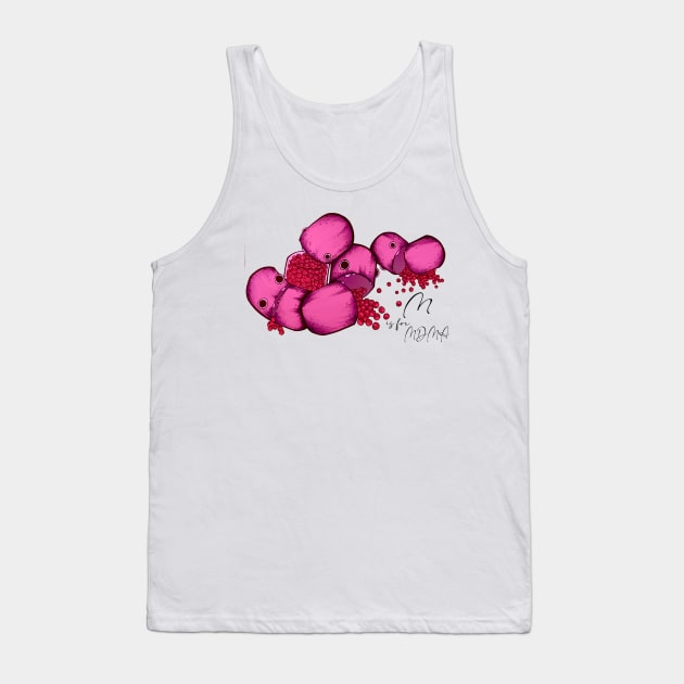 M is for MDMA Tank Top by CoalCanaryDesigns